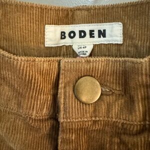 BODEN 5 Pocket Cord Slim Jeans Camel SZ 4P
